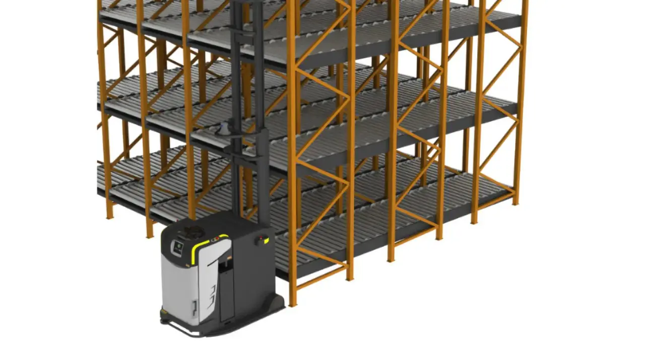 Gravity flow racking